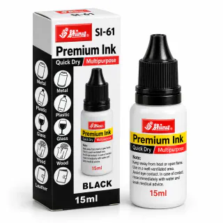 Mực Shiny SI-61 chuyên dụng màu đen 15 ml kèm hộp